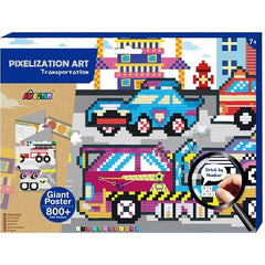 Pixelation Art Transportation