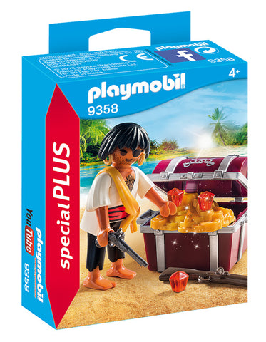 Playmobil Pirate with Treasure Chest - 9358