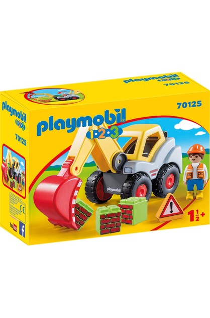 Playmobil 1.2.3. Shovel Excavator ‎70125