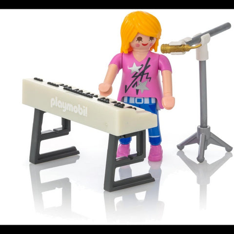 Playmobil 9095 Singer with Keyboard and Microphone