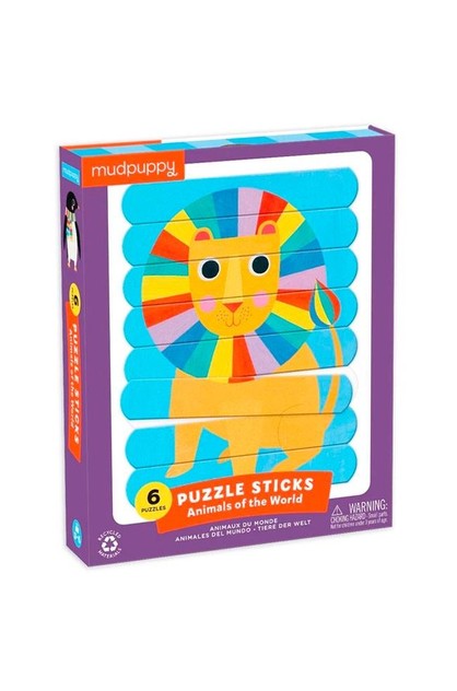 Animals of the World Puzzle Sticks - Mudpuppy