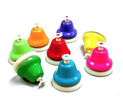 Rainbow Music Small Desk Bells (8pk)
