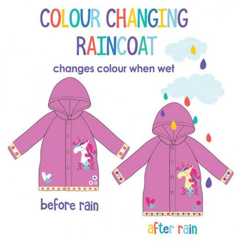 Colour Change Raincoat - Unicorn