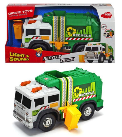 Recycle Truck Green with lights and sounds