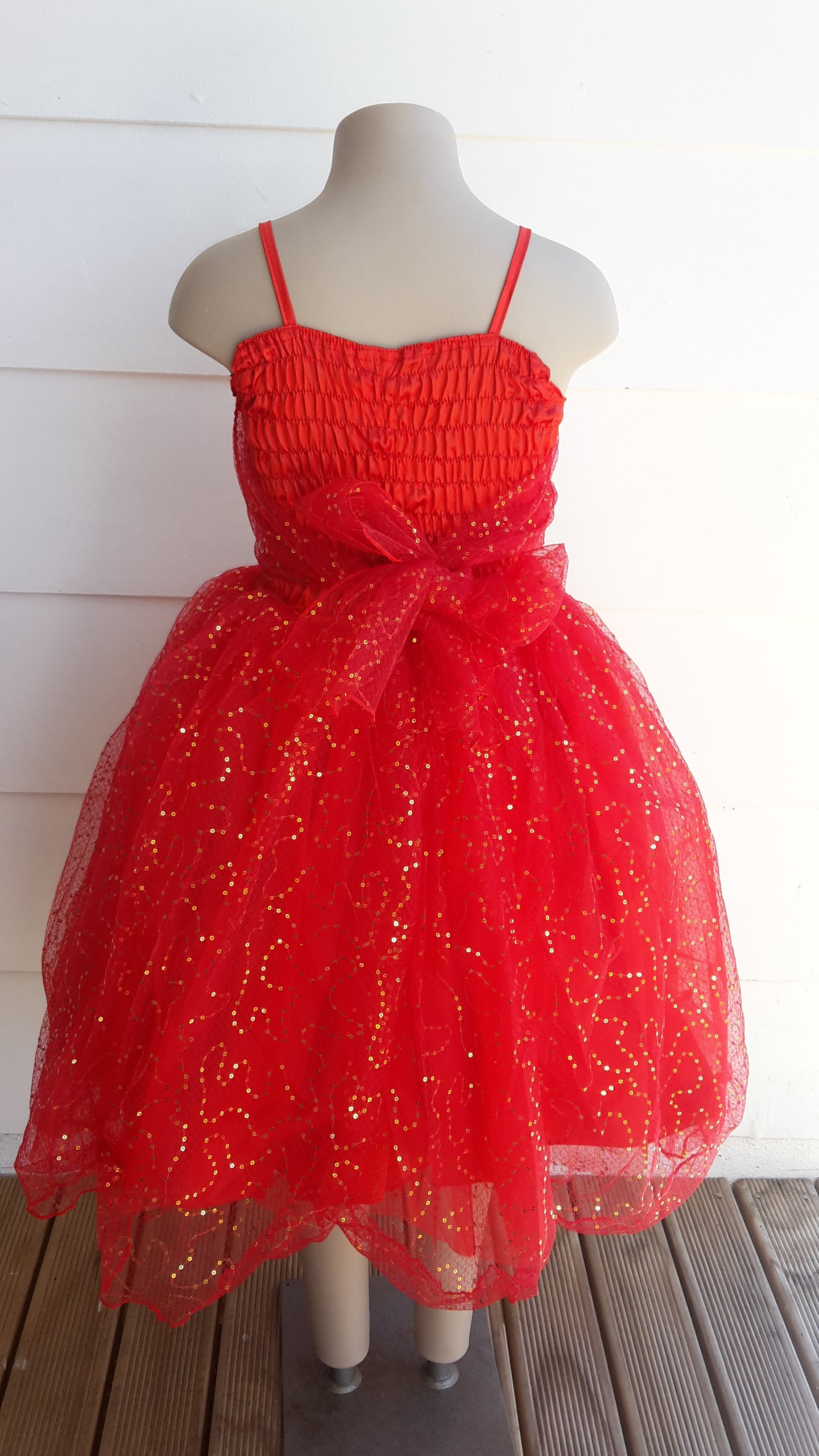 kidz-stuff-online - Red Sparkle Dress small