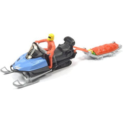 Snow Mobile With Rescue Sledge Siku 1684