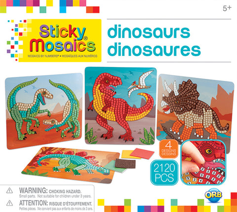 Sticky Mosaics dinosaurs