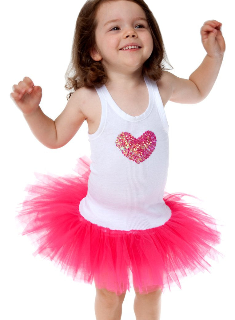 kidz-stuff-online - sweetheart Singlet HOT PINK Large