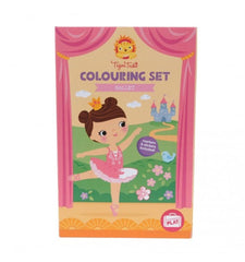 kidz-stuff-online - Tiger Tribe Colouring Set in a box - Ballet themed