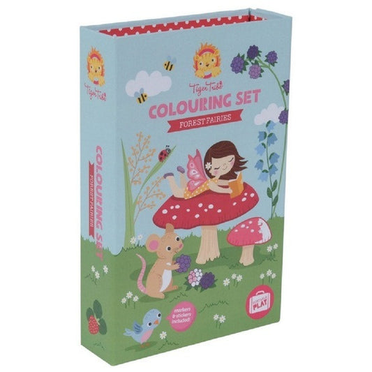 kidz-stuff-online - Tiger Tribe Colouring Set in a box - Forest Fairies