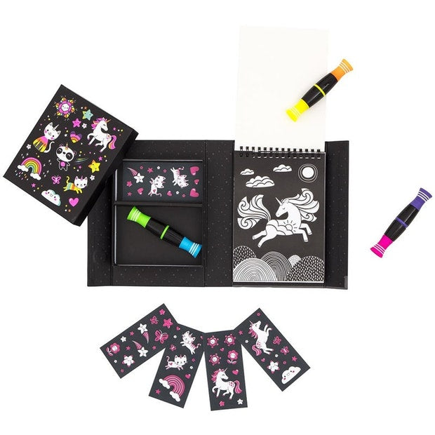 Tiger Tribe Neon Colouring Set Unicorns and Friends