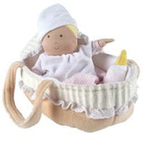 Baby Doll with Carry Cot Blanket and Bottle