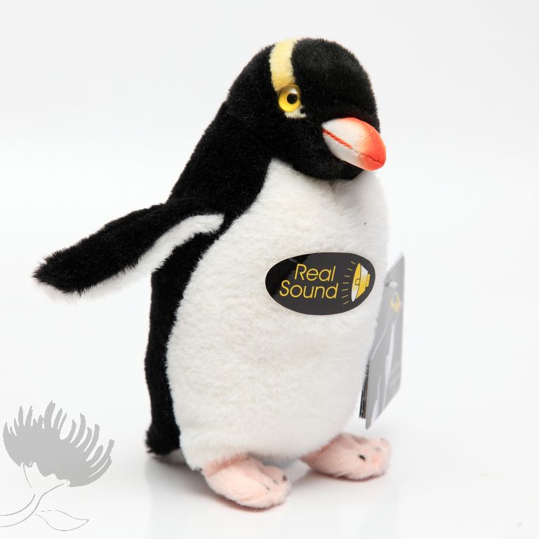 hand puppet with sound yellow eye penguin