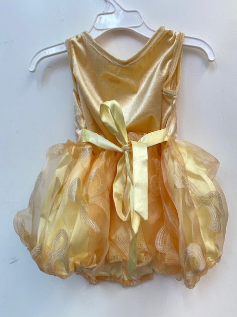 Party Dress Yellow 6-12 months