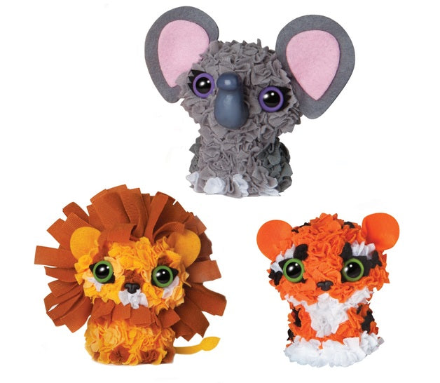 kidz-stuff-online - 3D Zoo Animals - plush craft